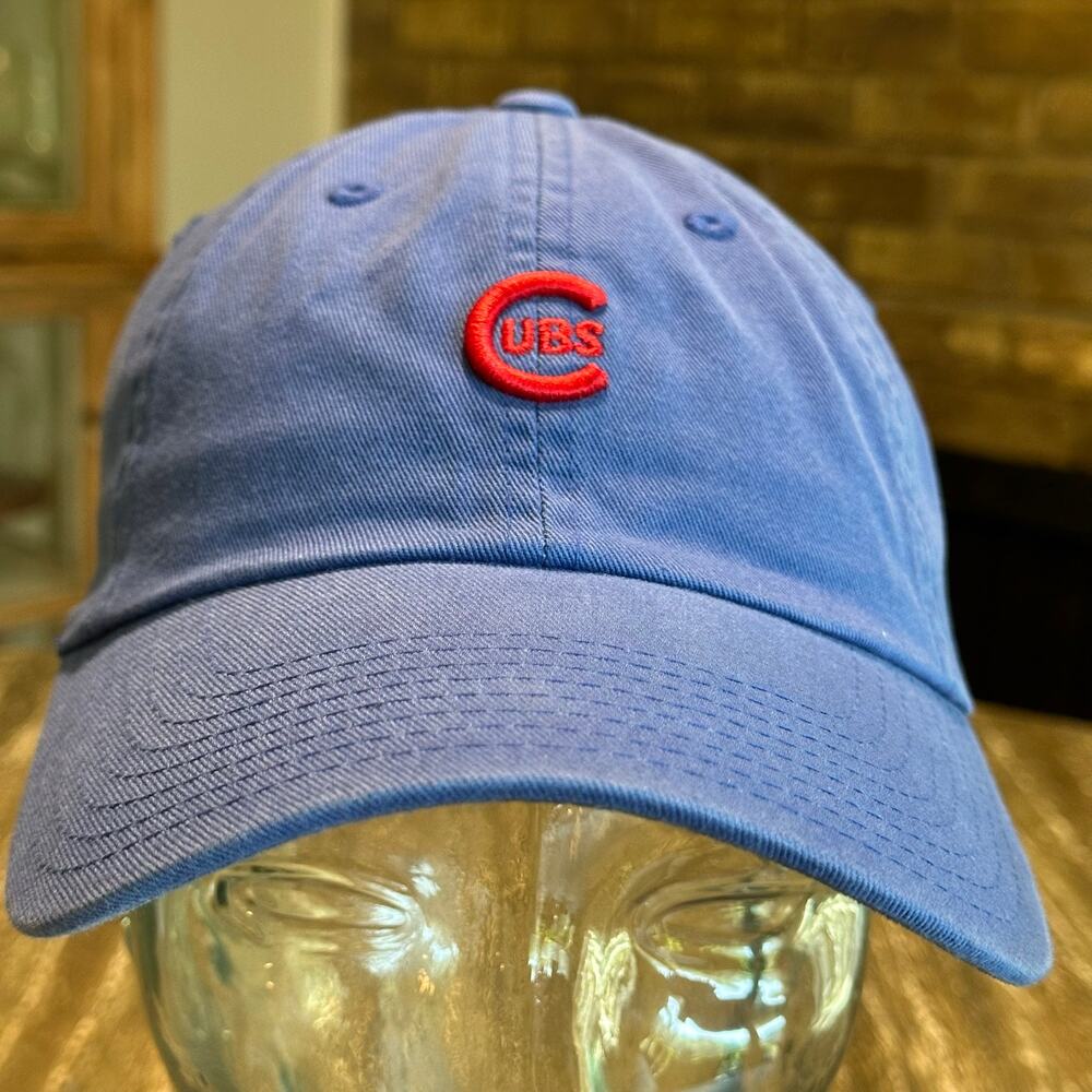 American Needle Chicago Cubs Cooperstown Strapback Hat Cap Adjustable Blue